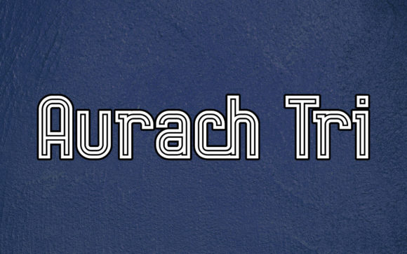 Aurach Tri Font for Business Branding