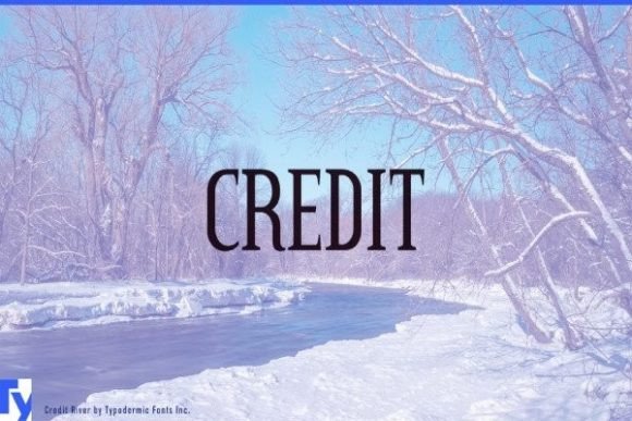 Credit Font for Business Branding