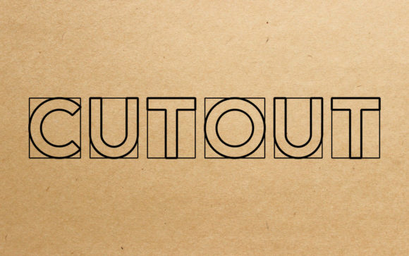 Cut out: A Font for Creative Business