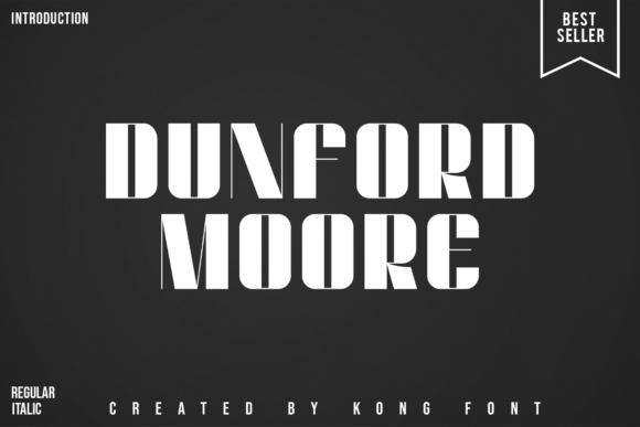 Dunford Moore Font for Creative Projects