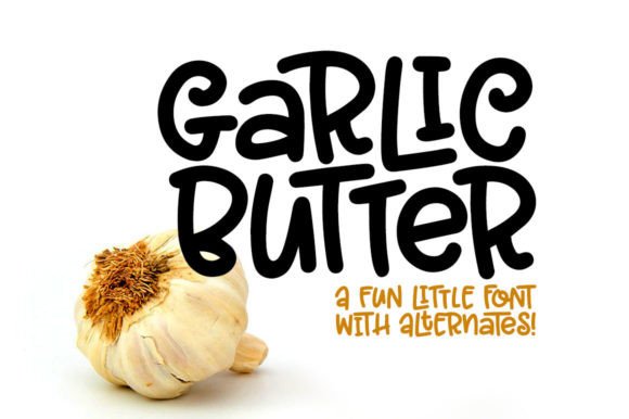 Garlic Butter Font for Creative Brands