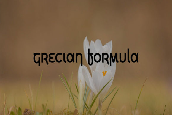 Grecian Formula Font for Web Design