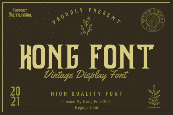 Kong Font: A Bold Typeface for Creative Projects
