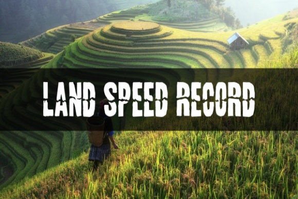Land Speed Record Font for Business Branding