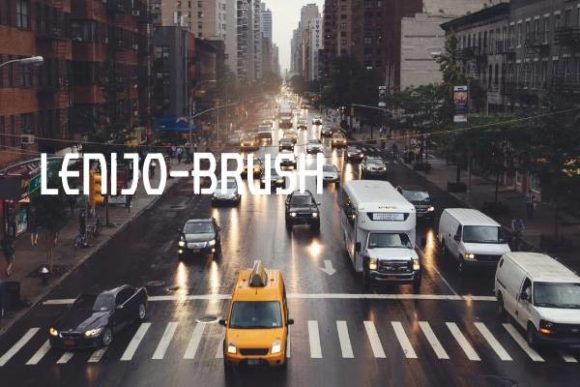 Lenjo Brush Font for Creative Projects