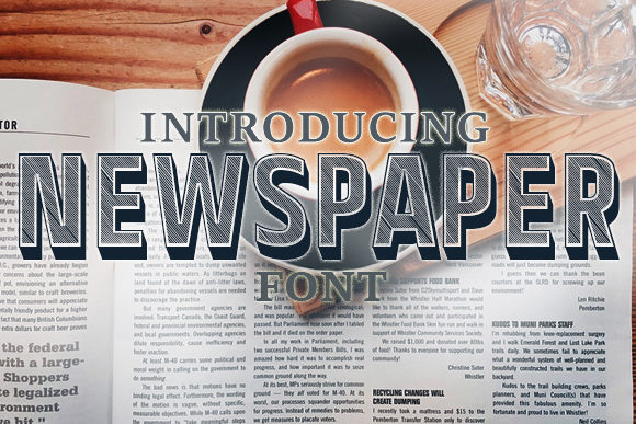 Newspaper Font for Bold Branding