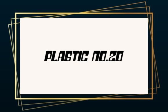 Plastic Twenty Font for Creative Design