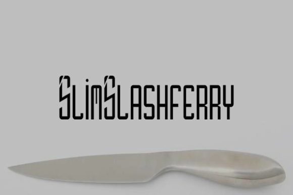 Slim Slashferry Font for Elegant Branding